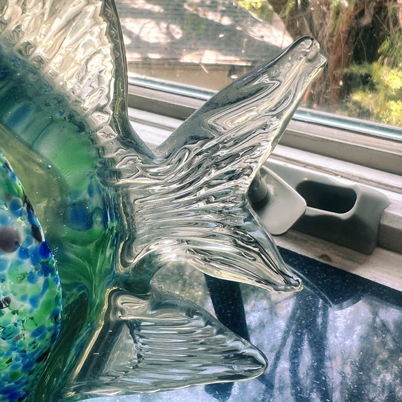 Artistic Glass Fish Figurine - Blue and Green - Picture 2 of 8